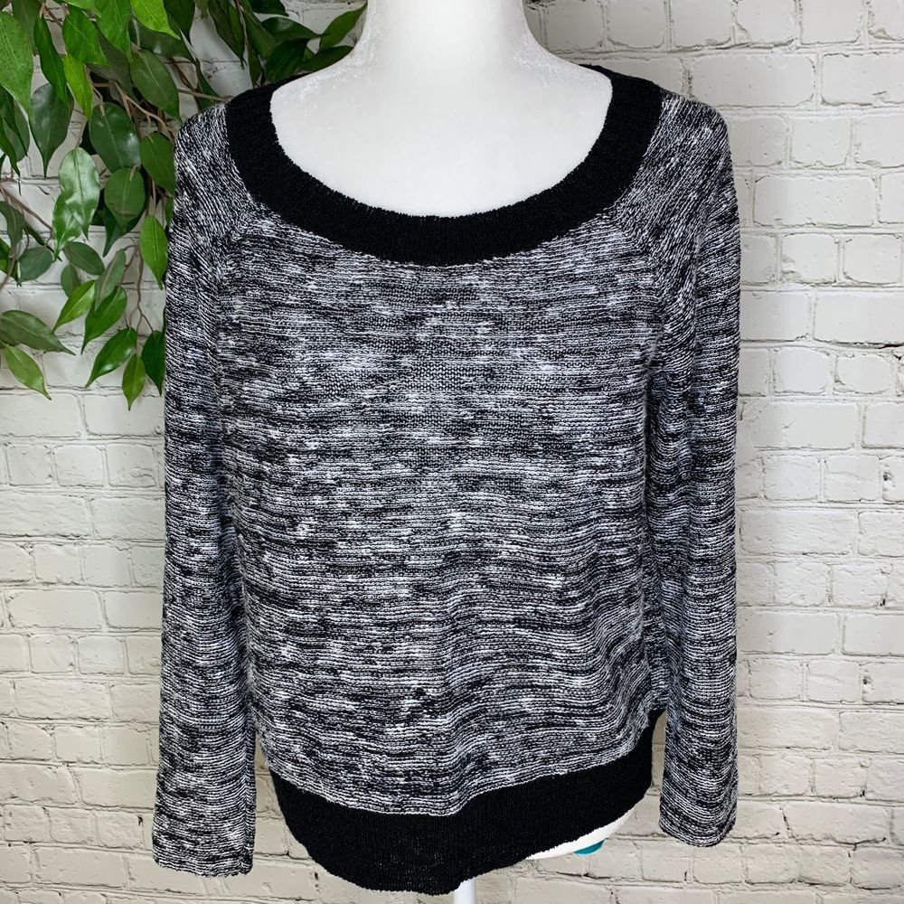 Eileen Fisher Melange Linen Blend Pullover Sweater